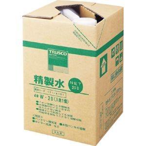 トラスコ W-20 精製水 20L TRUSCO　メーカー直送 代引不可 沖縄 離島不可｜akibaoo