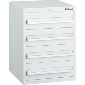 トラスコ LVR型キャビネット 392×412×H540 引出4段 W LVR-542W メーカー直送 代引不可 北海道・沖縄・離島不可