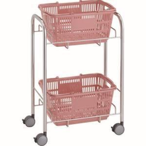 トラスコ BPC-2 SUS304バスケットカート W580XD350XH850 カゴ2個付 TRUSCO メーカー直送 代引不可 北海道 沖縄 離島不可