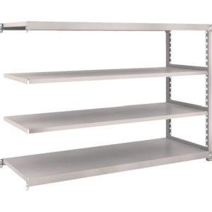 トラスコ M2型軽中量棚 1760×600×H1200 4段 連結 ネオグレー M2-4664B NG メーカー直送 代引不可