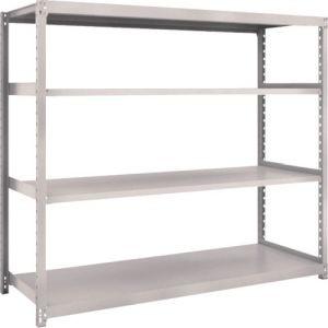 トラスコ M2型軽中量棚 1760×600×H1500 4段 単体 ネオグレー M2-5664 NG メーカー直送 代引不可