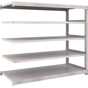 トラスコ M3型中量棚 1800×721×H1500 5段 連結 ネオグレー M3-5675B NG メーカー直送 代引不可