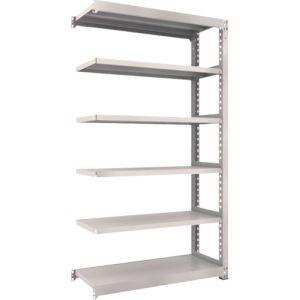 トラスコ M3-7456B NG M3型中量棚 1200×471×H2100 6段 連結 ネオグレー メーカー直送 代引不可