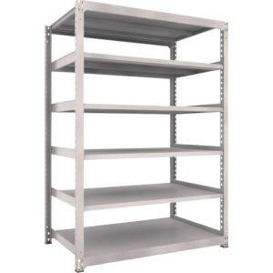 トラスコ M5型中量棚 1500×921×H2100 6段 単体 ネオグレー M5-7596 NG メーカー直送 代引不可