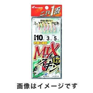 【メール便選択可】ハヤブサ これ一番 MIXスキンサビキ 6本鈎 3号 ハリス 0.6 HS712｜akibaoo