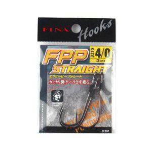 【メール便選択可】ハヤブサ フィナ FPP STRAIGHT 4/0 鈎 3個入り FF201｜akibaoo