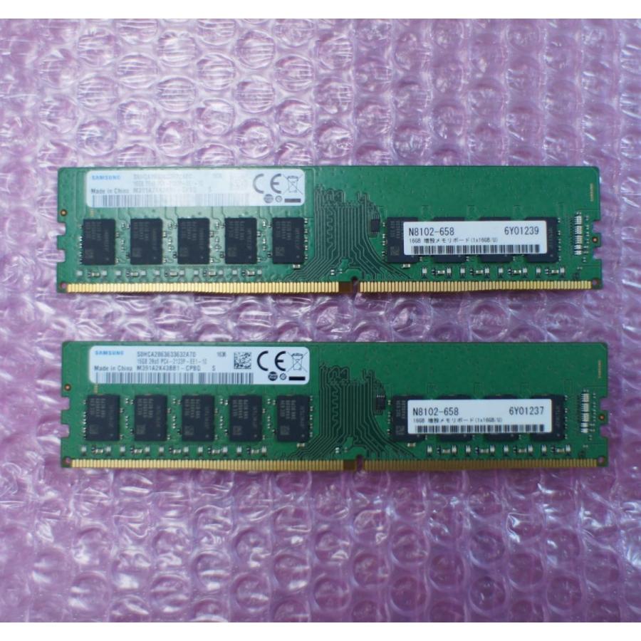 [中古] DDR4 ECC 計32GB 最新ワークステーション対応メモリ (16GB×2/合計32GB) PC4-2133P-EE1 (DDR4-17000/ECC/N8102-658)｜akibapalette