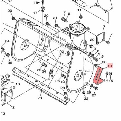 Yamaha ヤマハ除雪機 純正部品 スキッド 1個 部品番号 7rv R1517 00 33 7rv R1517 00 33 秋葉ショップ 通販 Yahoo ショッピング