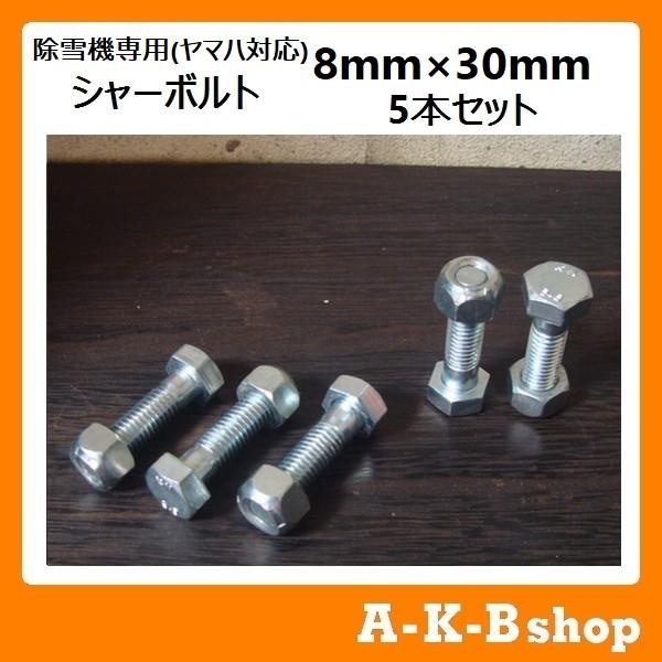 除雪機専用シャーボルト ヤマハ対応 シャーピン 8mm 30mm 5本入り スマートレター対応商品 送料180円 8 30 5 Yamaha 秋葉ショップ 通販 Yahoo ショッピング