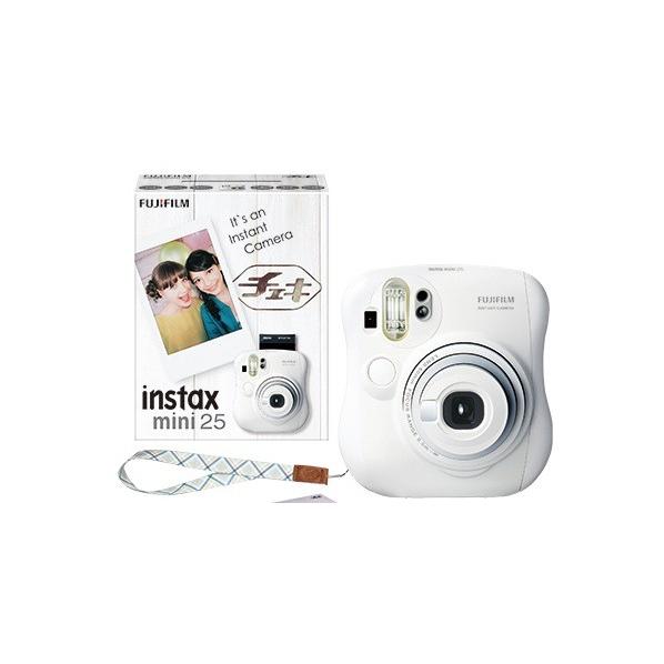 FUJIFILM インスタントカメラ instax mini 25 (チェキ) ホワイト 純正 