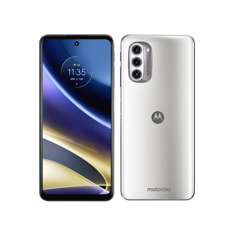 Motorolaモトローラ moto g 52j 5G パールホワイト 美品 moto g g52j 5G SIMフリー (パールホワイト)/MOTOROLA : アキバ倉庫