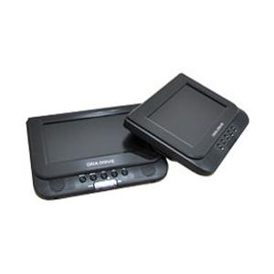 ベルソス 7インチ ポータブルDVDプレーヤー ツインモニター VS-GD707