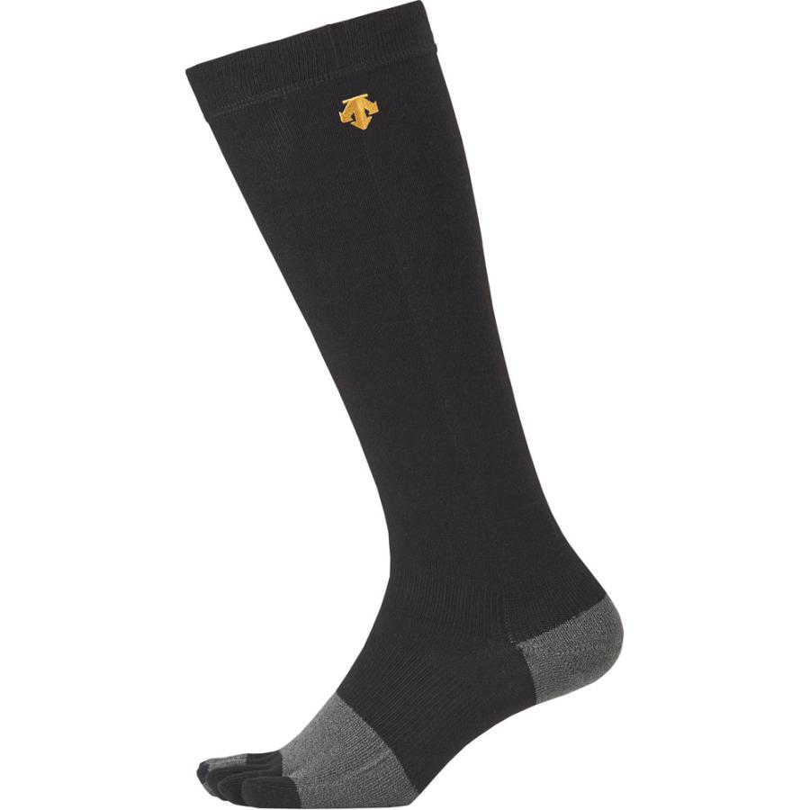 【送料２９０円】デサント 5本指カラーソックス ブラック DESCENTE C8701B BLK | DESCENTE