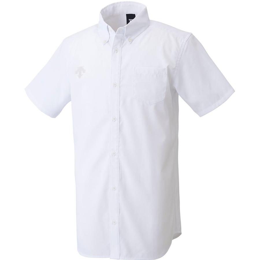 送料無料 デサント ボタンダウン半袖シャツ ＤＭＣ−４６１０ ５５％以上節約 WHT DMC4610 DESCENTE ホワイト 独特な