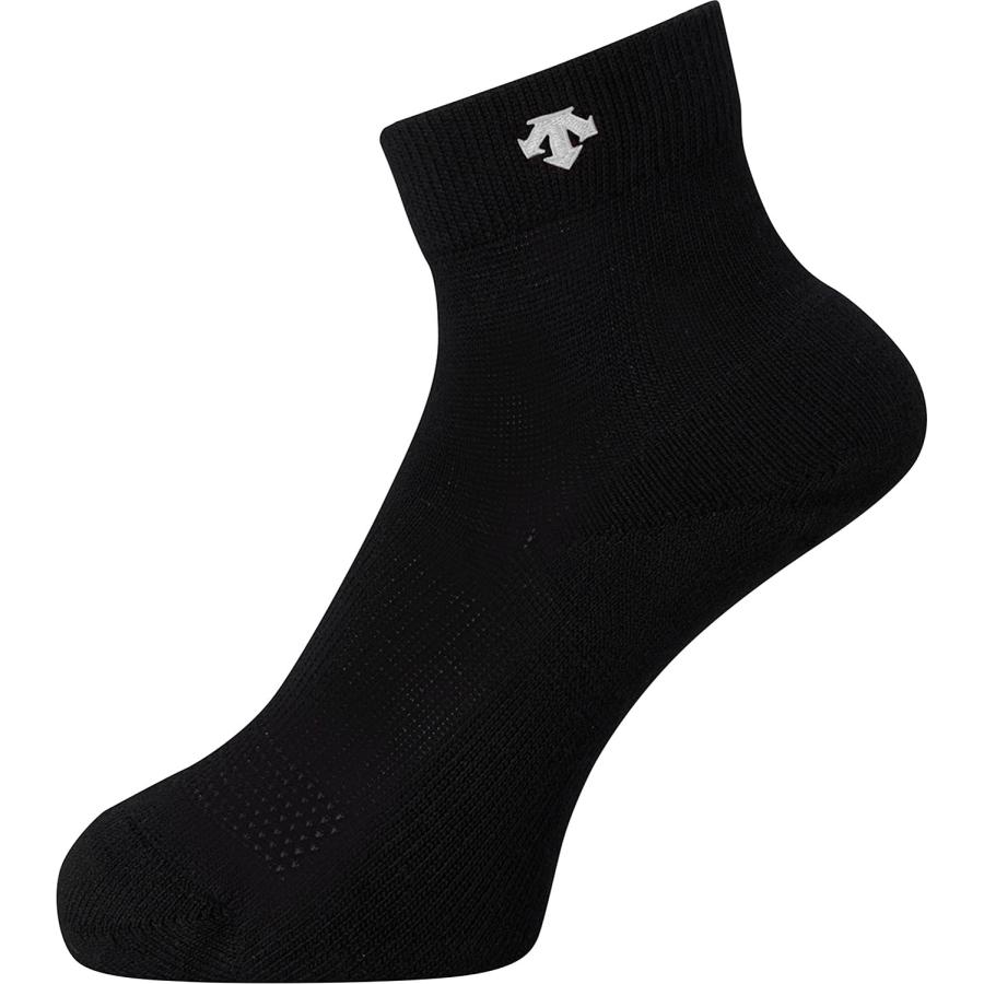 【送料２９０円】デサント 2足組スーパーショートソックス ブラック×ホワイト DESCENTE DVB9136S2 BWH | DESCENTE