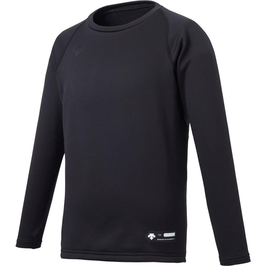DESCENTE（デサント） ジュニア丸首長袖アンダーシャツ ブラック
