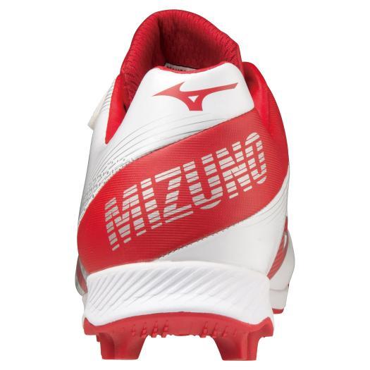 【送料無料】ミズノ ウエーブライトレボJr.(野球／ソフトボール)［ジュニア］ ホワイト×レッド Mizuno 11GP222262｜akichan-do｜05