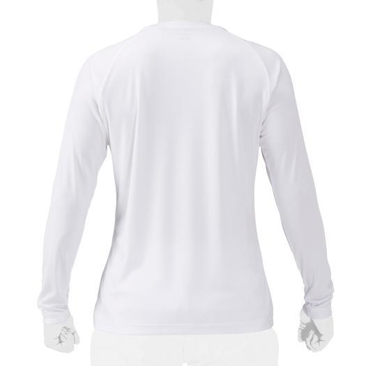 ミズノ ロングTシャツ(長袖)（ユニセックス） ホワイト Mizuno 12JAAT1901｜akichan-do｜02