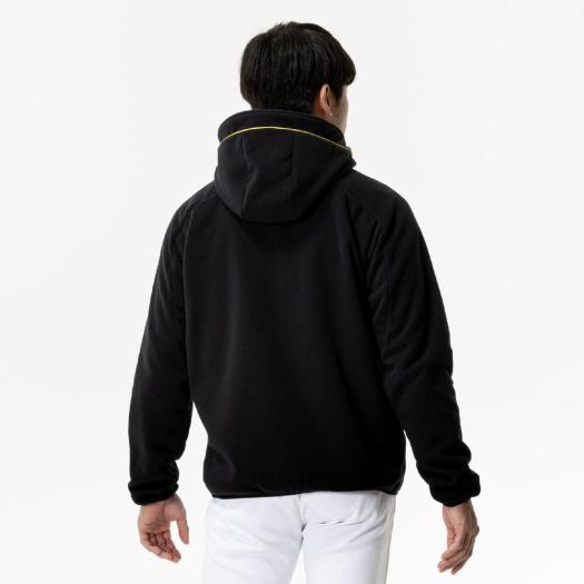 ミズノプロ　フリースパーカー　Oサイズ ブラック MIZUNO 【送料無料】ミズノ ミズノプロ フリースフーディ(厚手