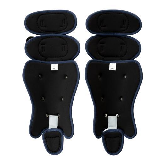 ミズノ ネイビー レガース 軟式用 MIZUNO A・B・M号球 対応 ミズノ 野球 軟式キャッチャー防具4点