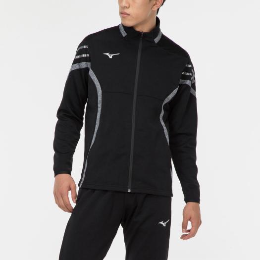 新品未使用　Mizuno ウォームアップウェア 2XL ブラック/ブルー 新品未使用 Mizuno ウォームアップウェア 2XL ブラック/ブルー