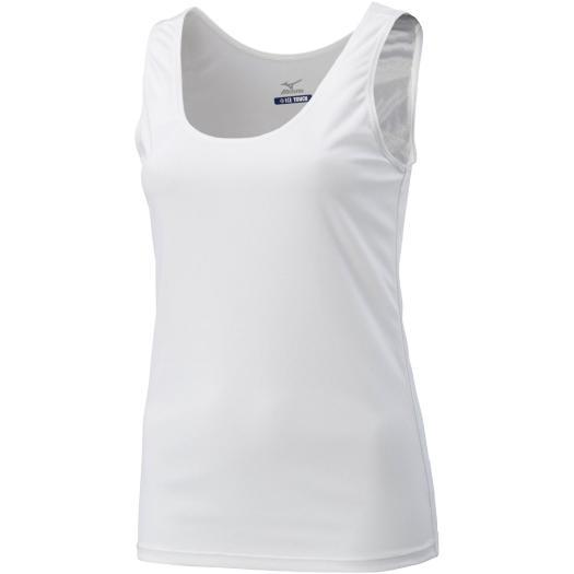 【送料２９０円】ミズノ アイスタッチクイックドライアンダータンクトップシャツ［ウィメンズ］ ホワイト Mizuno C2JAA30401 | MIZUNO