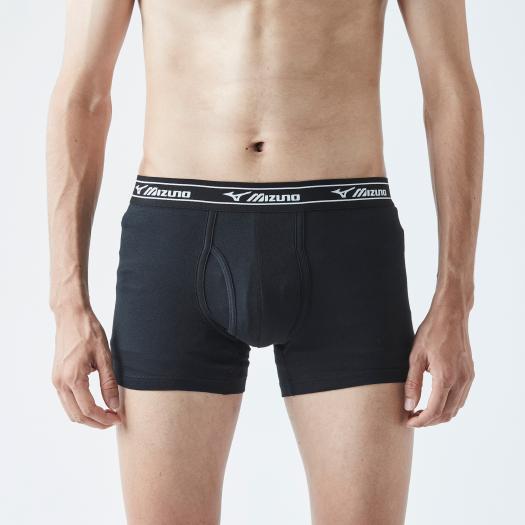 ミズノ 着るドラントクイックドライアンダーボクサーパンツ（メンズ） ブラック Mizuno C2JBA10109 | MIZUNO