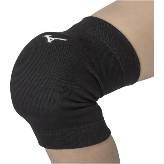 【送料２９０円】ミズノ 膝サポーター(パッド有／2個セット)(バレーボール)［ジュニア］ ブラック×ホワイト Mizuno V2MYA40009 | MIZUNO