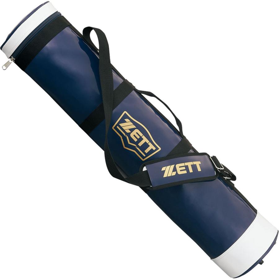 ZETT バットケース BC756 ネイビー/ホワイト (2911)ネイビー×ホワイト - ゼット（ZETT） 野球 バットケース 5〜6本入 ネイビー×ホワイト ZETT