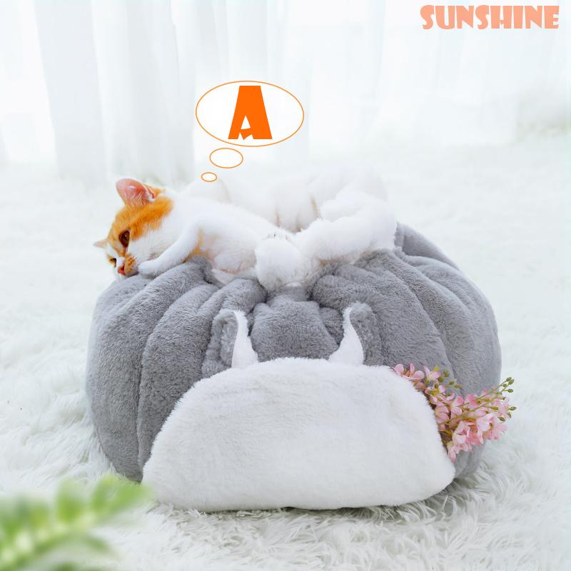 ペットベッド 猫用 小型犬 ふわふわ 寒さ対策 膝に乗る 猫用ベッド ぬいぐるみ ペットソファ マシュマロ 猫用ベッド 暖かい 快適 小型犬 Hyp418m Sunshine Akida 通販 Yahoo ショッピング