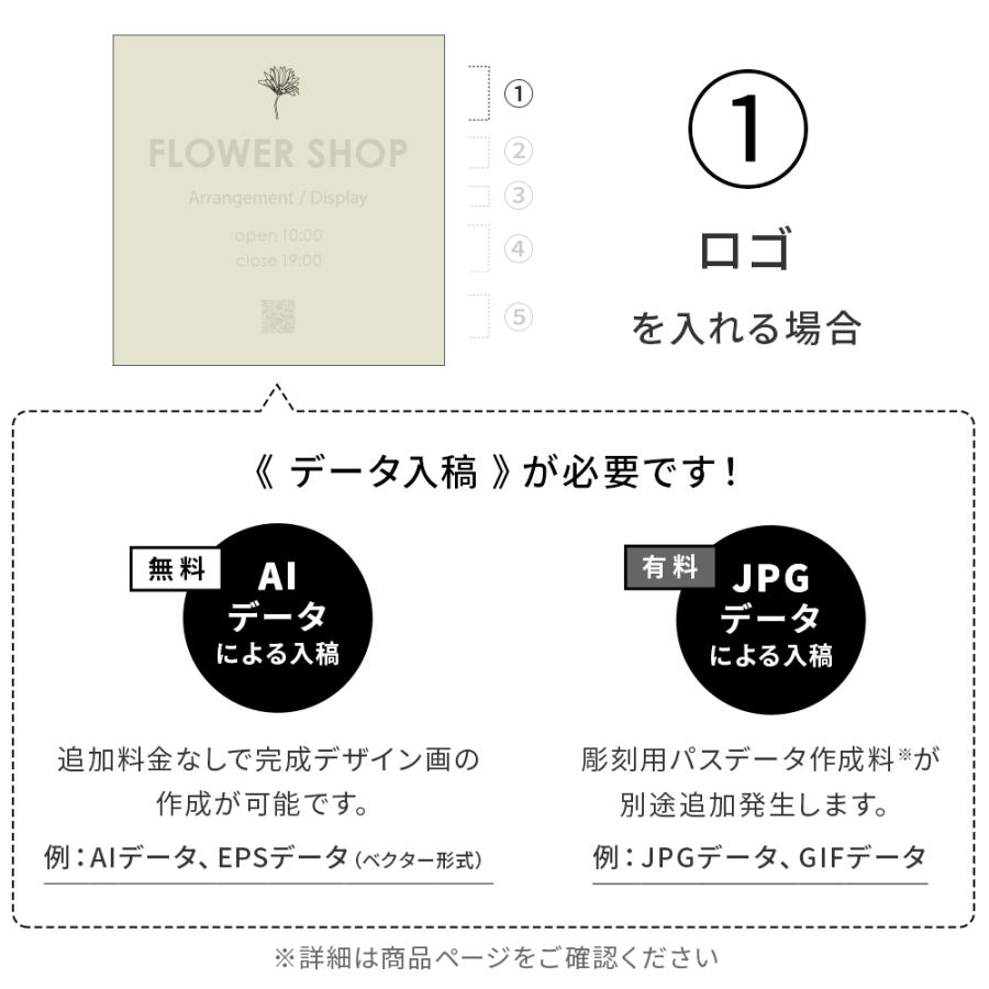 AKIグラス 看板 ショップサイン 会社表札 ロゴ データ入稿 店舗 事務所