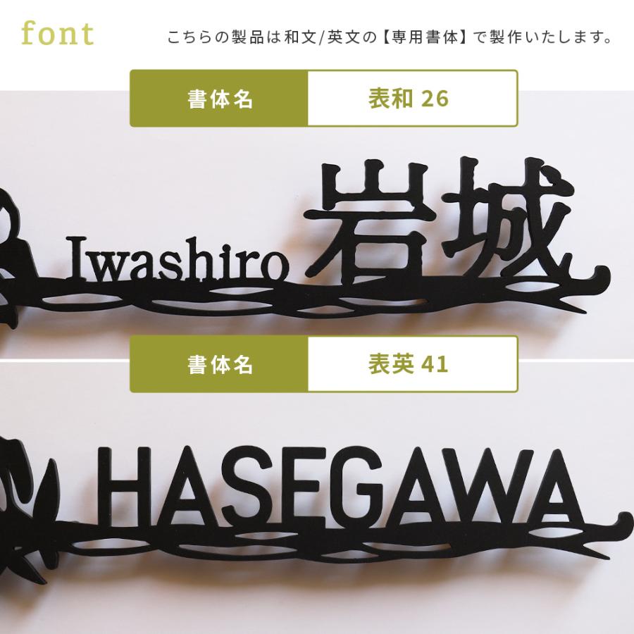 AKIグラス 表札 ステンレス 花 おしゃれ 戸建て 切り文字 lcs-hana