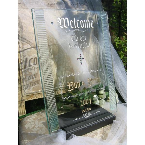 日本全国送料無料 送料無料 クリアガラス ウェルカムボード Wc 01 M 超激安 Kuljic Com