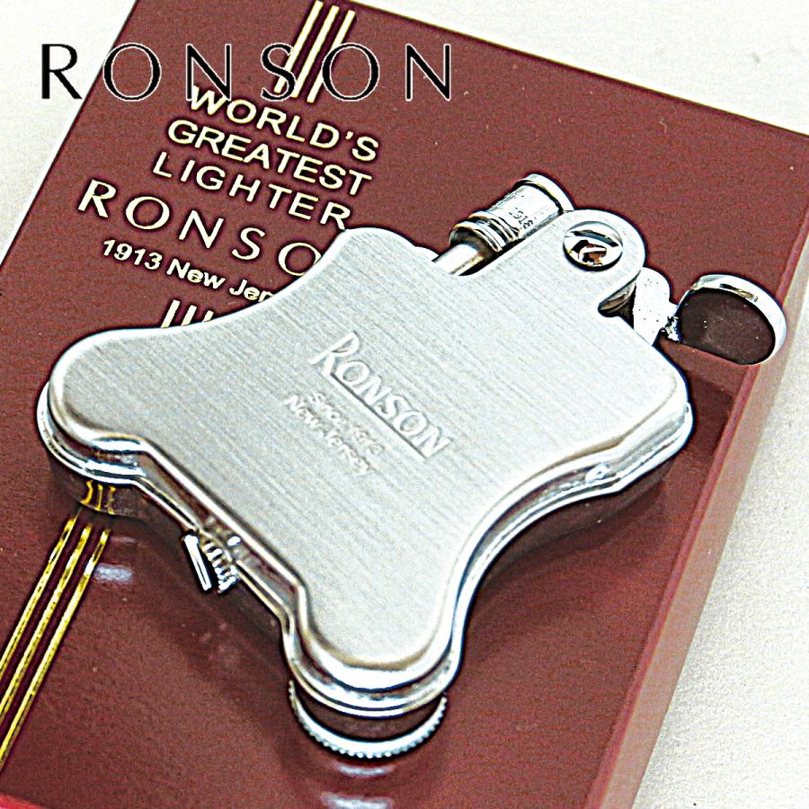 RONSON ロンソン バンジョー クロームサテン フリントオイルライター R01-1040