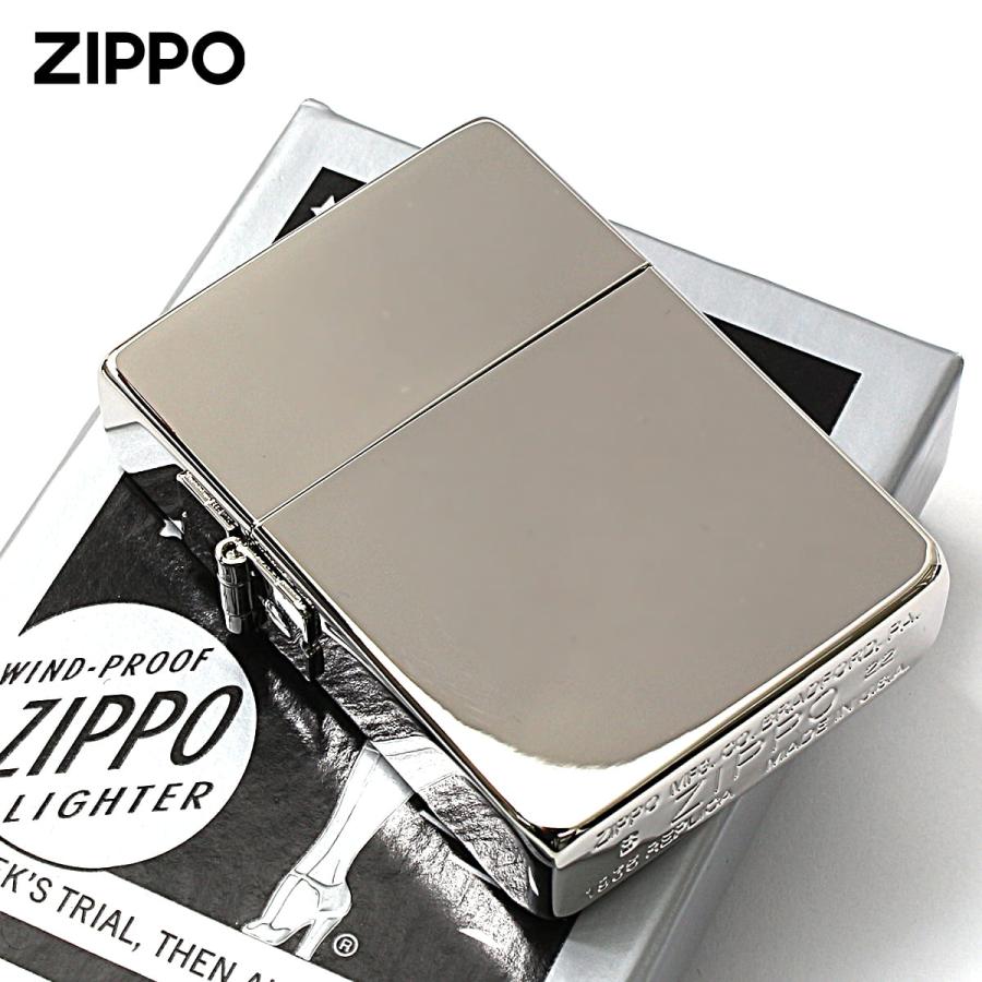Zippo ジッポライター 1935レプリカ 無地 プラチナコーティング 鏡面 ポリッシュ PLATINUM PLATING 1935PT メール便専用商品