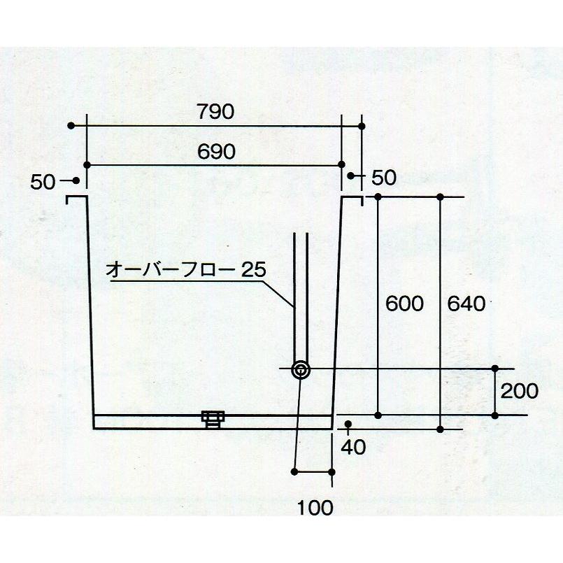 FRP水槽＋専用濾過槽＋水中ポンプ＋濾材　SF-500　送料別途見積 代引不可｜akikan｜03