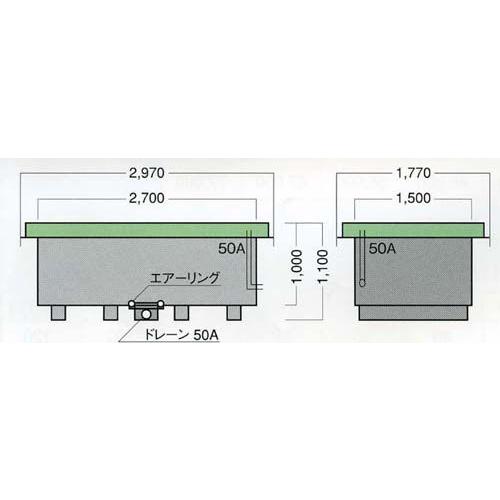 FRP水槽SF-4000 送料別途見積 代引不可 : アキカン ヤフー店 - 通販 