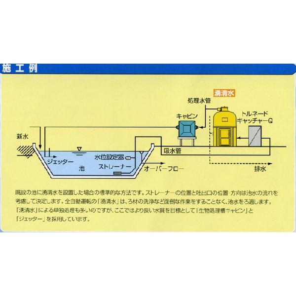 池用濾過器 全自動上向流式急速ろ過機 湧清水IW-20-2型 条件付き