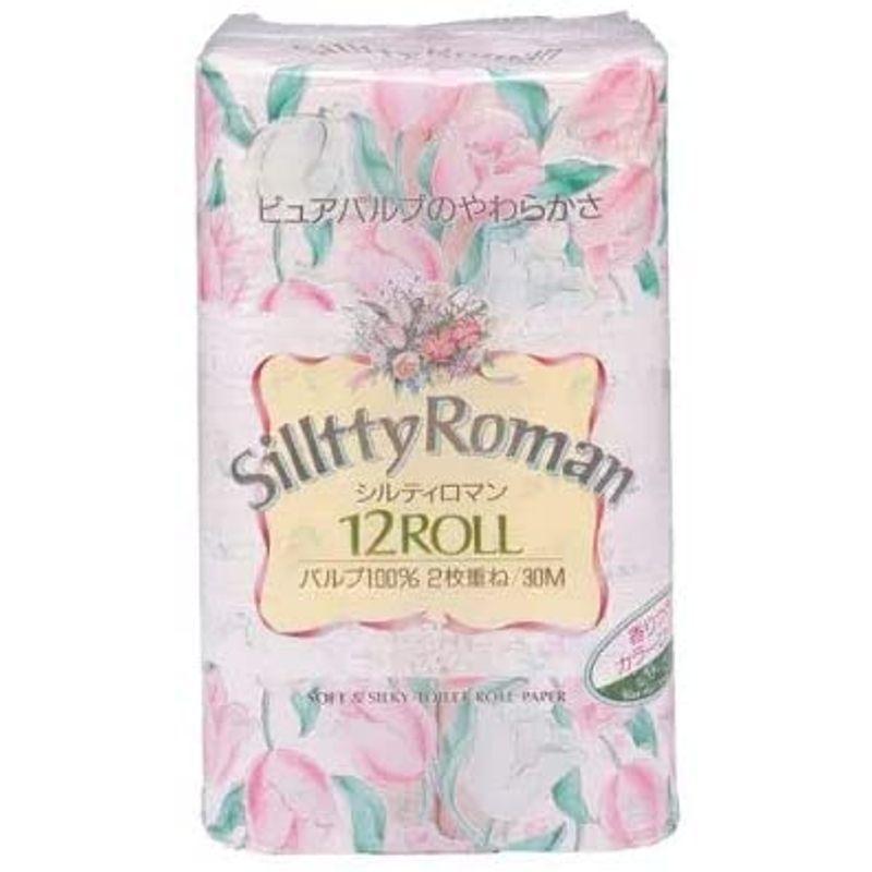 シルティ ロマン カラー 12ロール プリント 香りつき 2枚重ね 8ヶ入|akikaze-store|02
