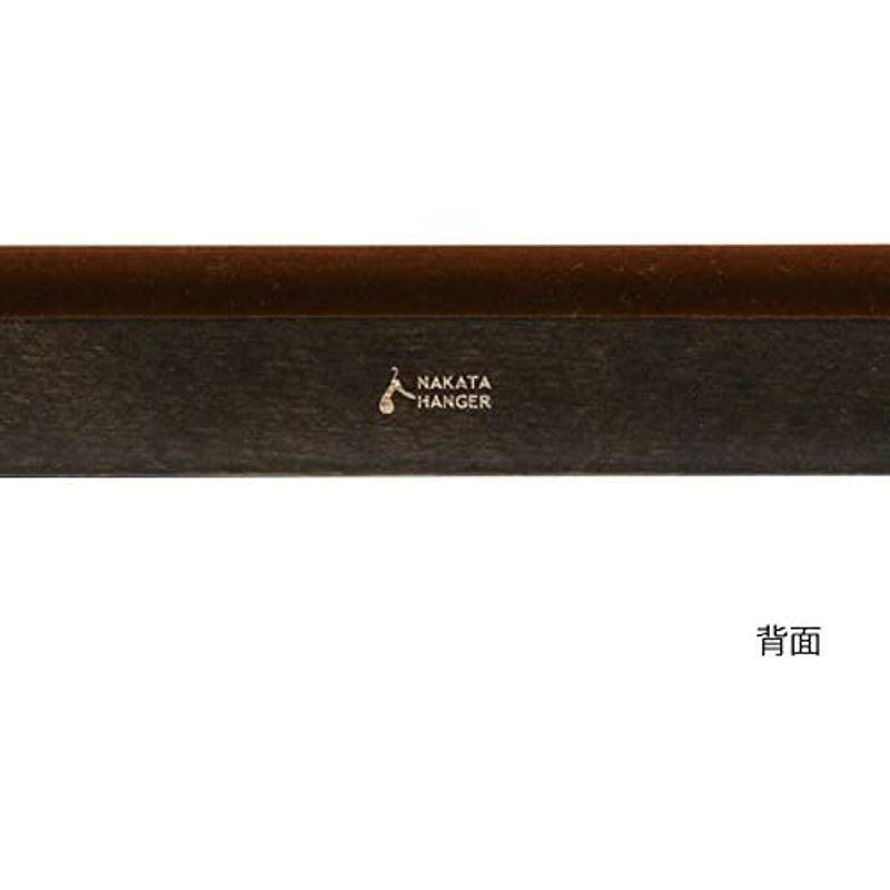 ナカタハンガー日本製 木製スラックスハンガー スモークブラウン AUT-11 :20211202233446-01632:秋風 - 通販 -  
