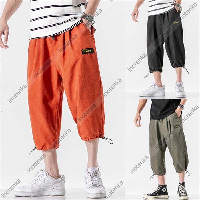 クロップドパンツ 七分丈パンツ メンズ ハーフパンツ 7分丈 ショートパンツ ゆったり チノパンツ 裾絞り イージーパンツ サマーウエア 夏物 大きいサイズあり 008 Dsjda022 Hk6 Inotenka 通販 Yahoo ショッピング