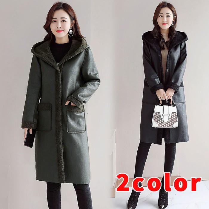 ムートンコート レディース ロング丈 毛皮コート オーバーコート フェイクムートン 裏ボア 防寒着 秋冬服 フード付き アウトドア 可愛い 008 Jpr 022 Inotenka 通販 Yahoo ショッピング