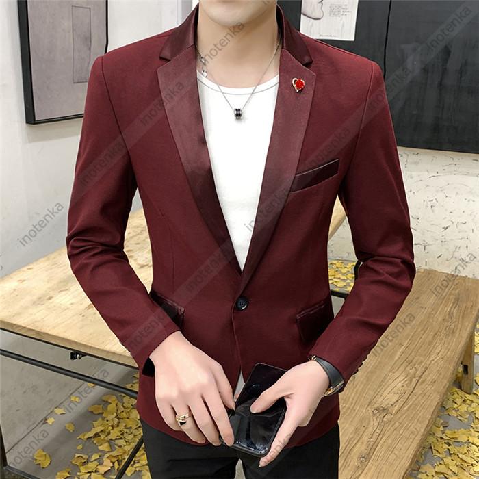 テーラードジャケット メンズ 長袖 ブレザー スーツジャケット カジュアルコート 無地 紳士服 アウター 通勤 パーティー スリム オシャレ 薄手 春秋 008 Mhzy 1615 Inotenka 通販 Yahoo ショッピング