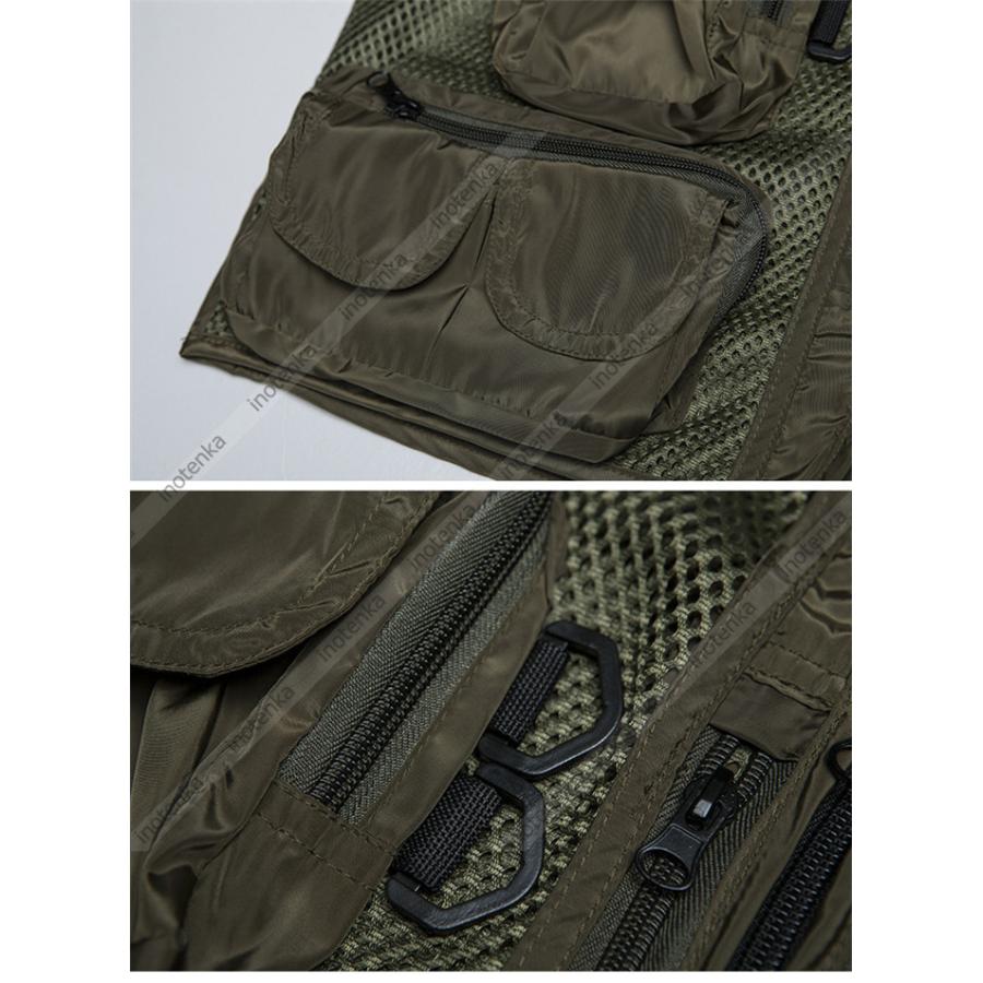 お買い得 フィッシングベスト お釣りベスト メンズ 多機能 速乾 カメラマンベスト 迷彩 撮影 サマーベスト 通気 春 夏 秋 メッシュベスト アウトドア カメラマン 登山 Supplystudies Com