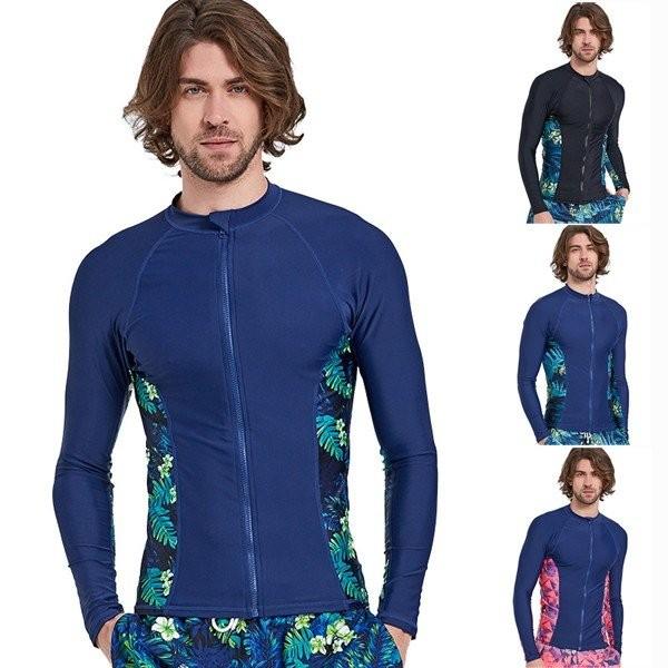 ラッシュガード メンズ 長袖 水着 スイムウエア 水泳 サーフィン Uvカット ジップアップ トップス 日焼け止め マリンスポーツ Grahamengineering Co Uk