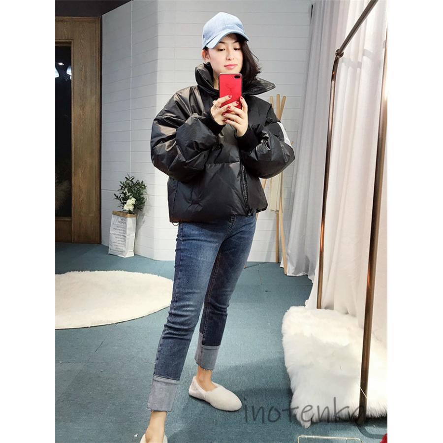 ダウンジャケット レディース 光沢 ショートコート 防寒着 ダウンコート 高校生 スタンドカラー 可愛い フード無し アウター 冬服 お洒落 厚手 人気 通勤 通学 052 Amlfs Luckyfive Inotenka 通販 Yahoo ショッピング