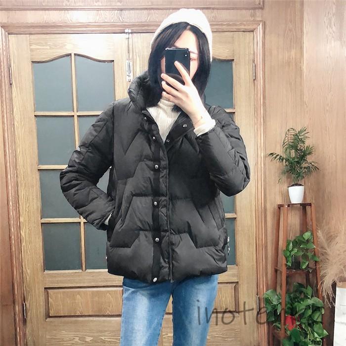 ダウンジャケット レディース ショートコート スタンドカラー 防寒着 ダウンコート 高校生 可愛い フード無し アウター 冬服 お洒落 厚手 人気 通勤 通学 052 Amlfs Zb10 Inotenka 通販 Yahoo ショッピング