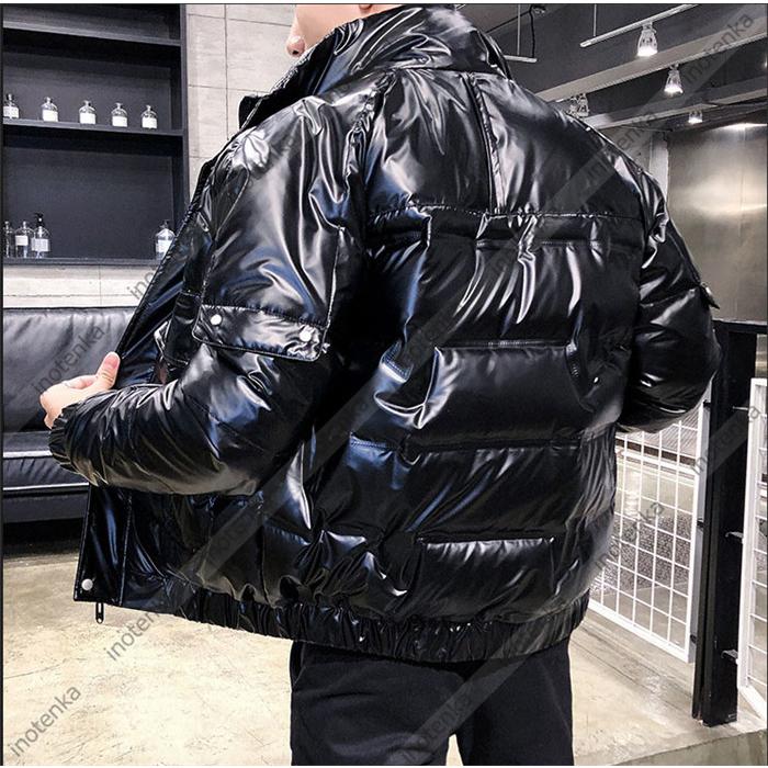 高知インター店 フードなし ハーフ丈 ダウンジャケット コート メンズ ダウンコート 白ダウン 新作 アウトドア 無地 軽量 厚手 冬 秋 カジュアル 防風 撥水 防寒 光沢感 ダウンコート カラー 9235金色 Moonbreaking Com