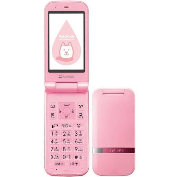 ・シャープ202SH ※未使用です　ローズピンク SHARP（シャープ） 202SH PANTONE WATERPROOF SoftBank ビビッドピンク