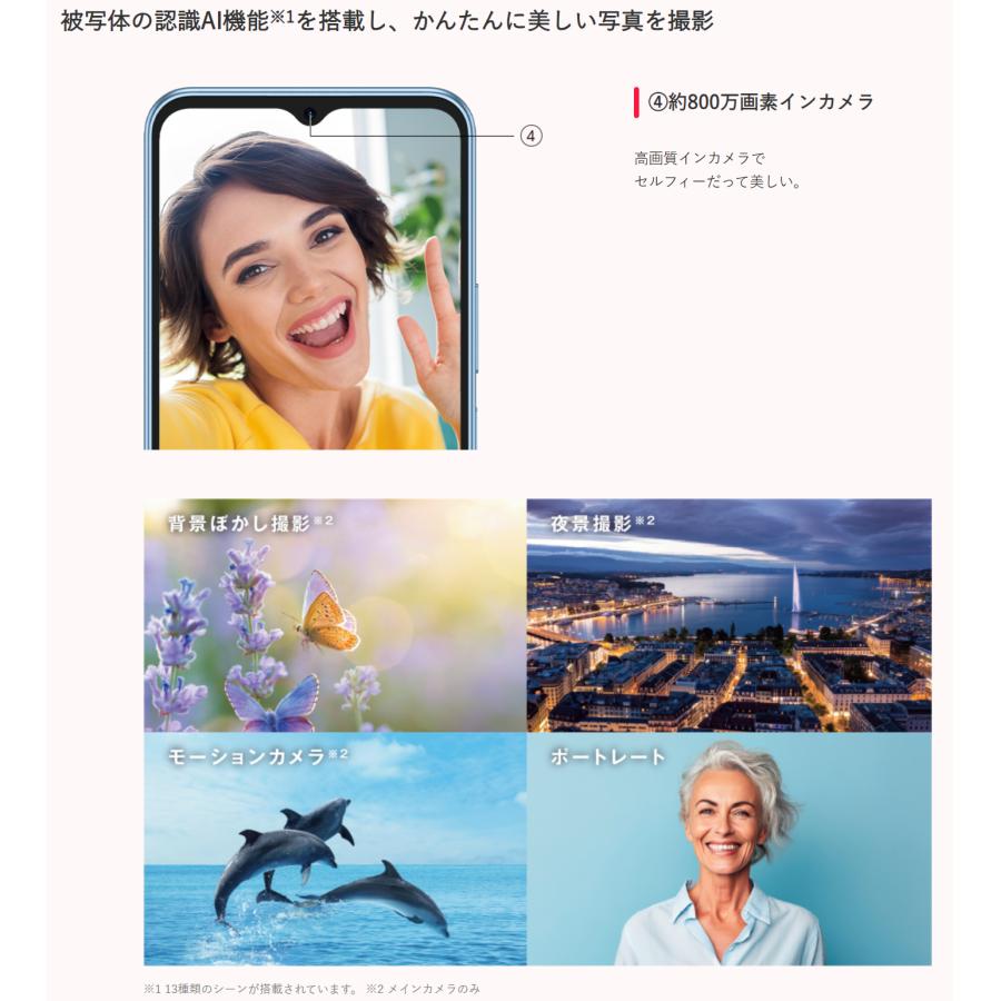 ZTE SIMフリー Libero 5G IV A302ZT ホワイト [White] 未使用品 ZTE Y